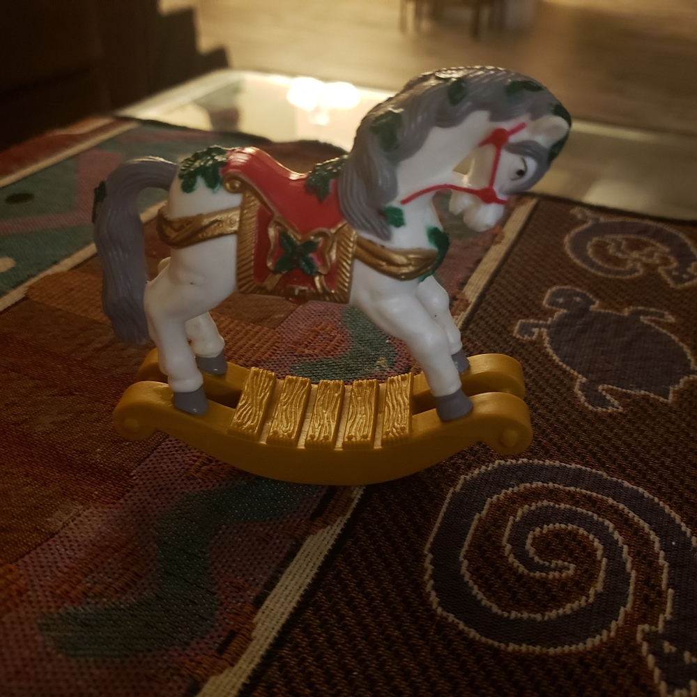 Christmas rocking horse napkin holders